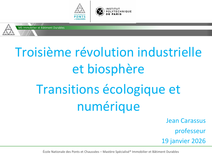 Troisième révolution industrielle et biosphère — Transitions écologique et numérique